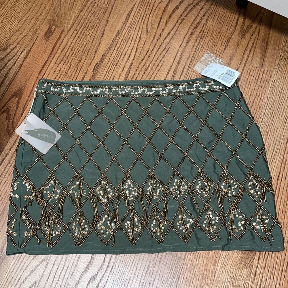 Forever 21 Contemporary beaded skirt